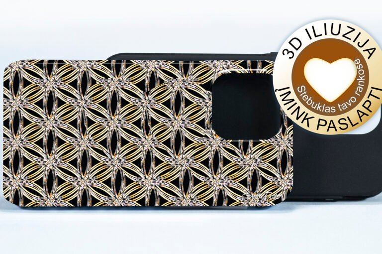 Flower of life 3d stereogram phone case 0