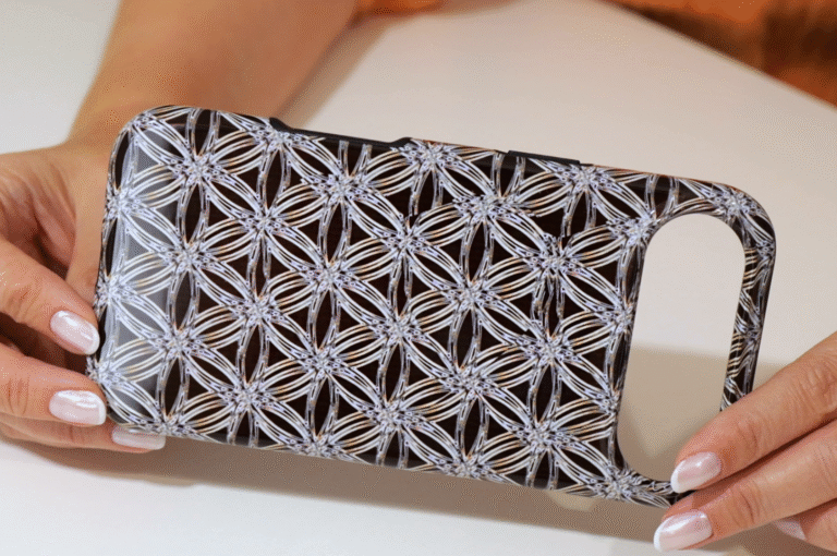 Flower of life 3d stereogram phone case 3