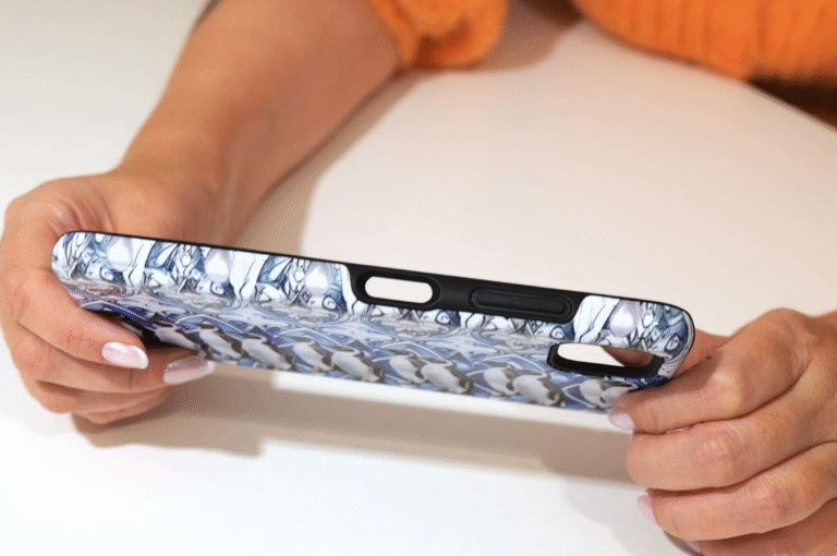 Penguins 3d stereogram phone case