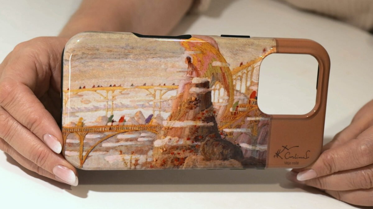 Ciurlionis angelo preliudas phone case 0