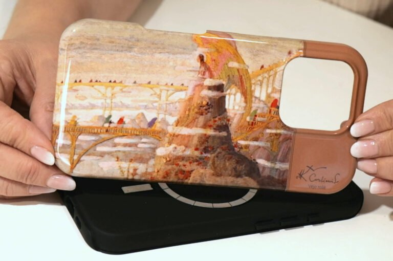 Ciurlionis angelo preliudas phone case 1