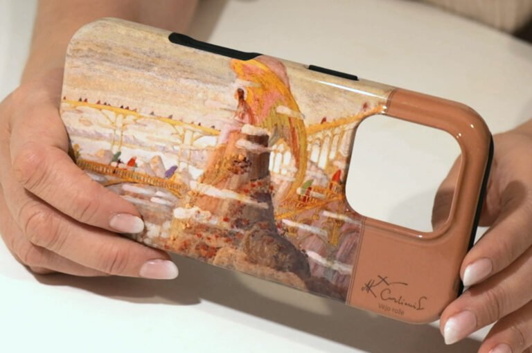 Ciurlionis angelo preliudas phone case 2