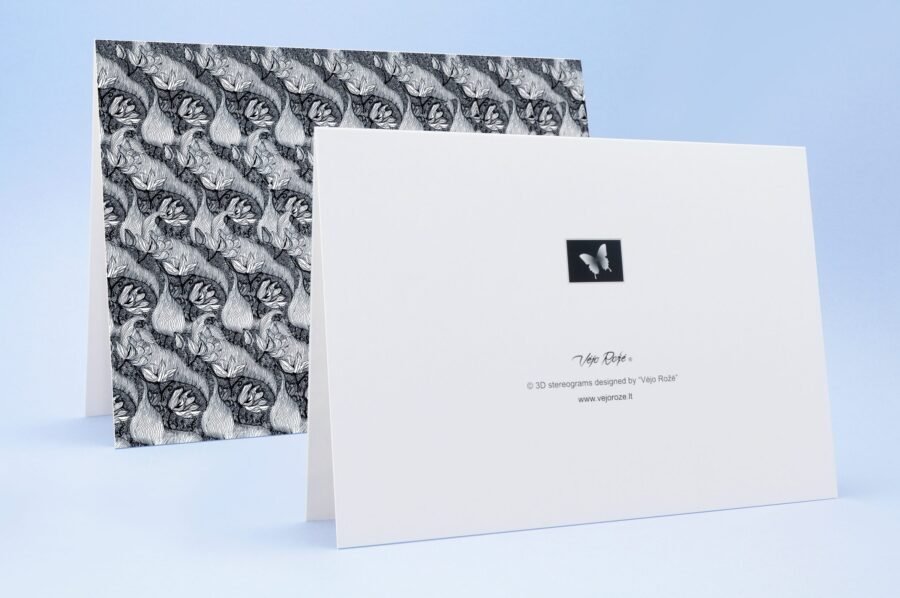 Butterfly – 3D Stereogram Greeting Card with Envelope