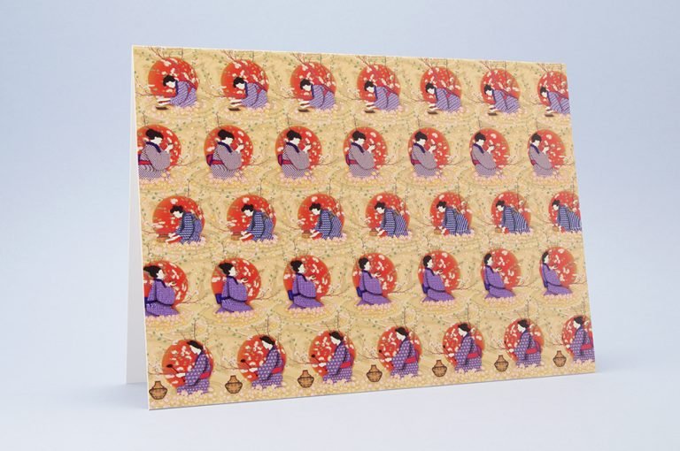 Women in Bubbles – 3D Stereogram Greeting Card with Envelope