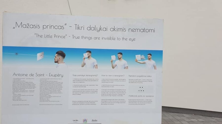 The Little Prince’s 3D stereogram exhibition has arrived in Prienai!